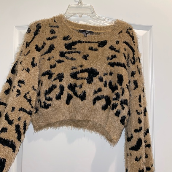 Cropped Cheetah sweater - Picture 1 of 1